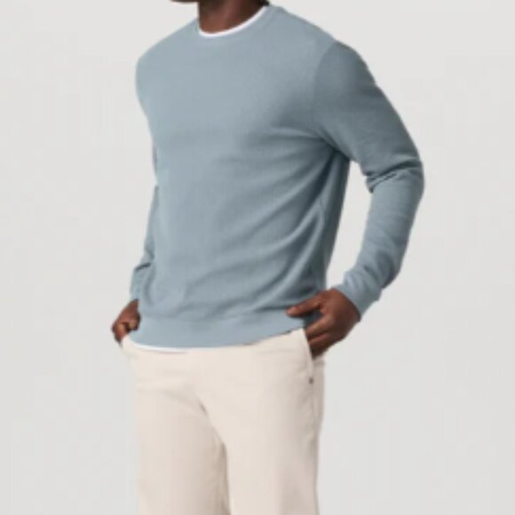 Vuori Jamestown Crew in Dusty Blue, Size Small - Picture 5 of 10